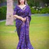 প্রিমিয়াম ধুপিয়ান সিল্ক জামদানি শাড়ি SP-5 - Image 5